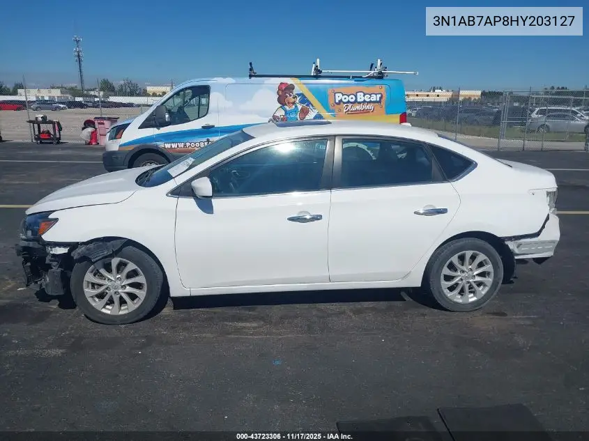 3N1AB7AP8HY203127 2017 Nissan Sentra Sv