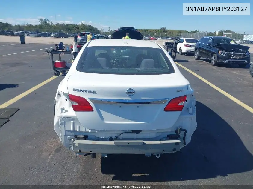 3N1AB7AP8HY203127 2017 Nissan Sentra Sv