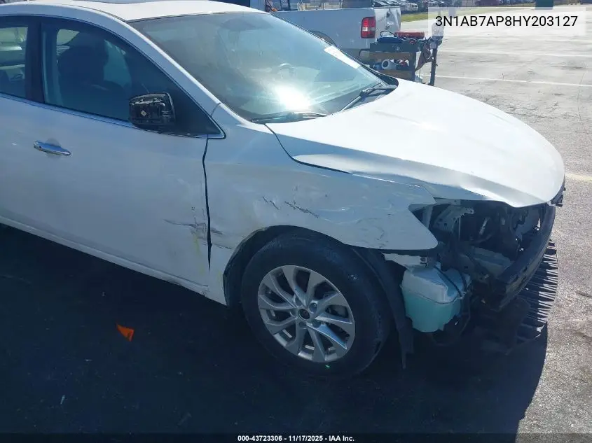 3N1AB7AP8HY203127 2017 Nissan Sentra Sv