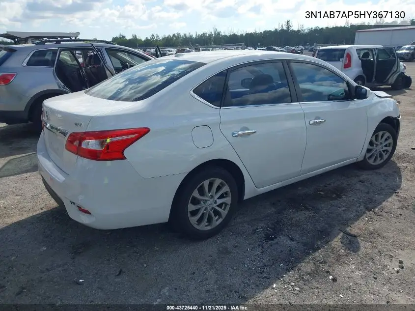 3N1AB7AP5HY367130 2017 Nissan Sentra Sv