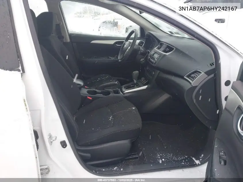 3N1AB7AP6HY242167 2017 Nissan Sentra S