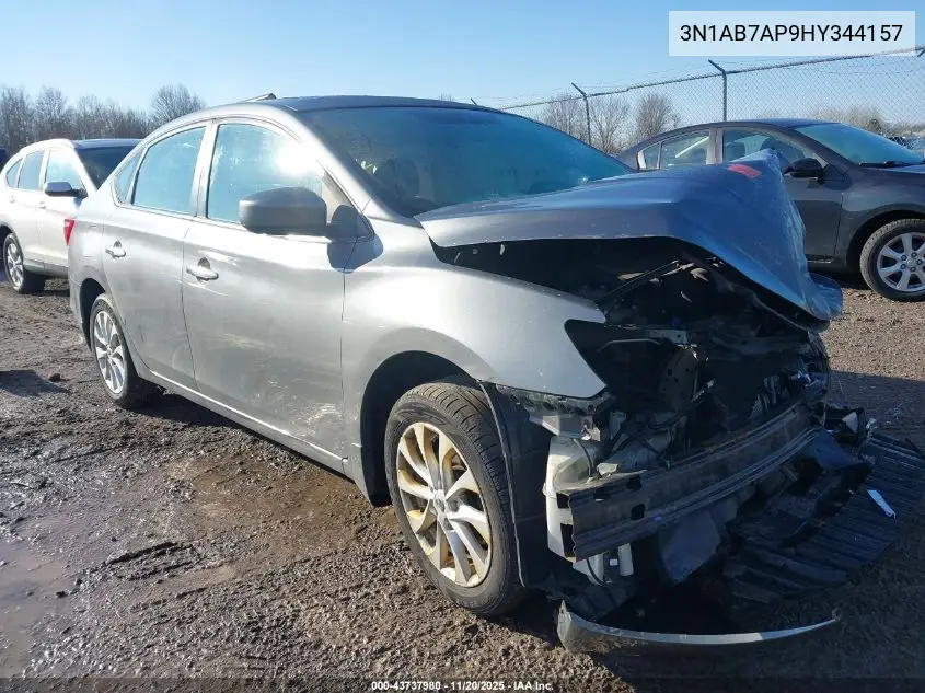 3N1AB7AP9HY344157 2017 Nissan Sentra Sv