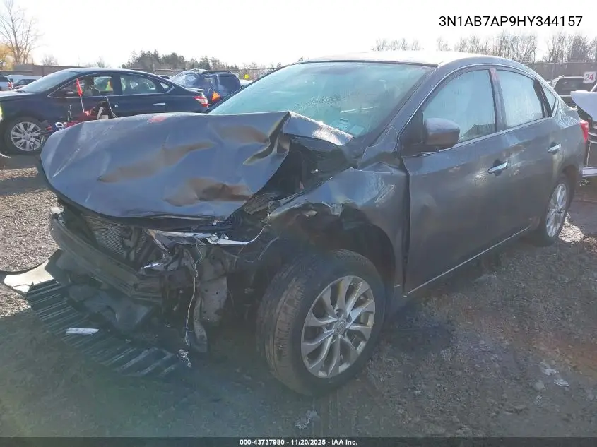 3N1AB7AP9HY344157 2017 Nissan Sentra Sv