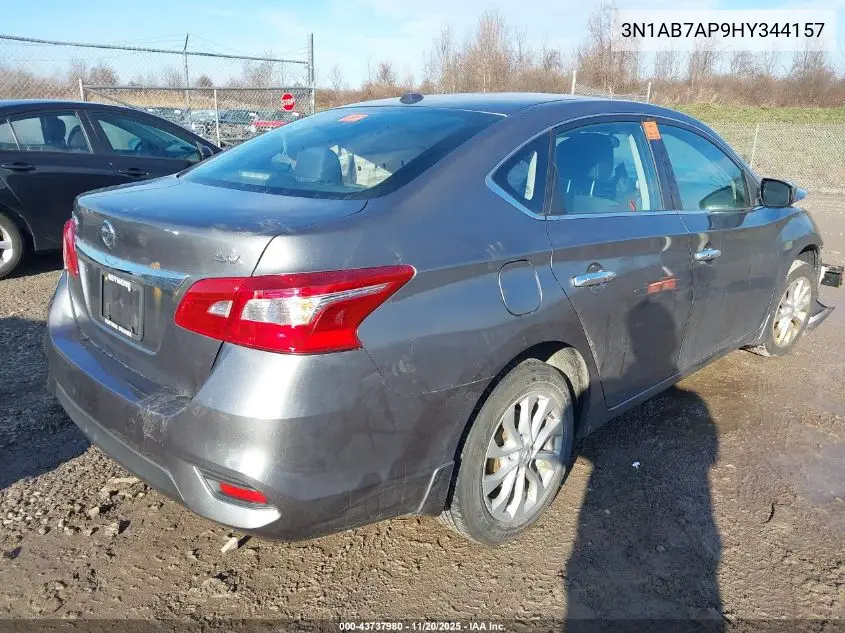 3N1AB7AP9HY344157 2017 Nissan Sentra Sv