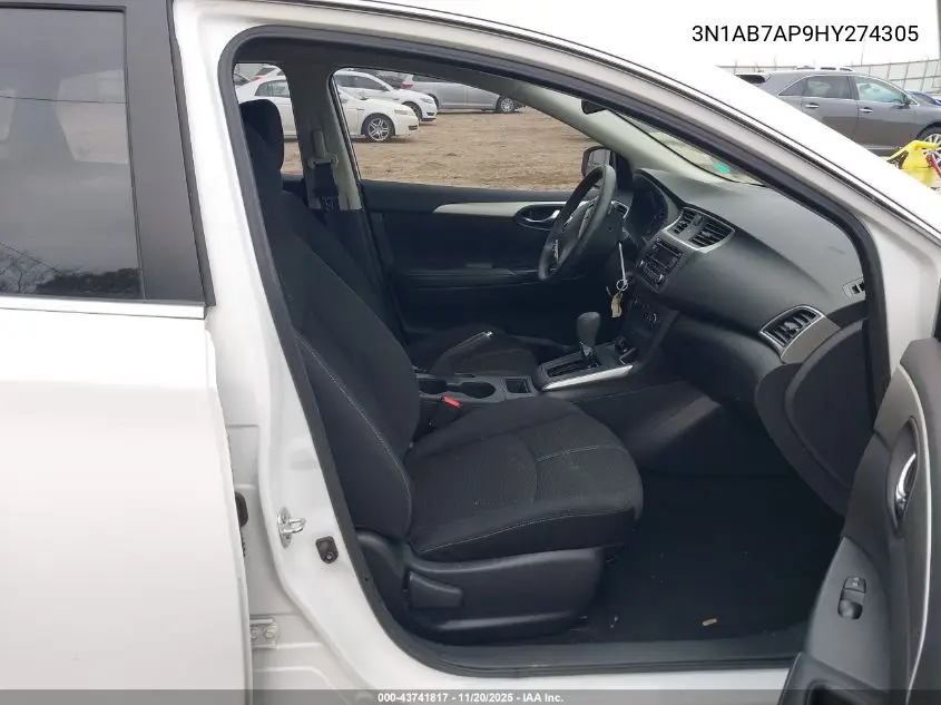 3N1AB7AP9HY274305 2017 Nissan Sentra S