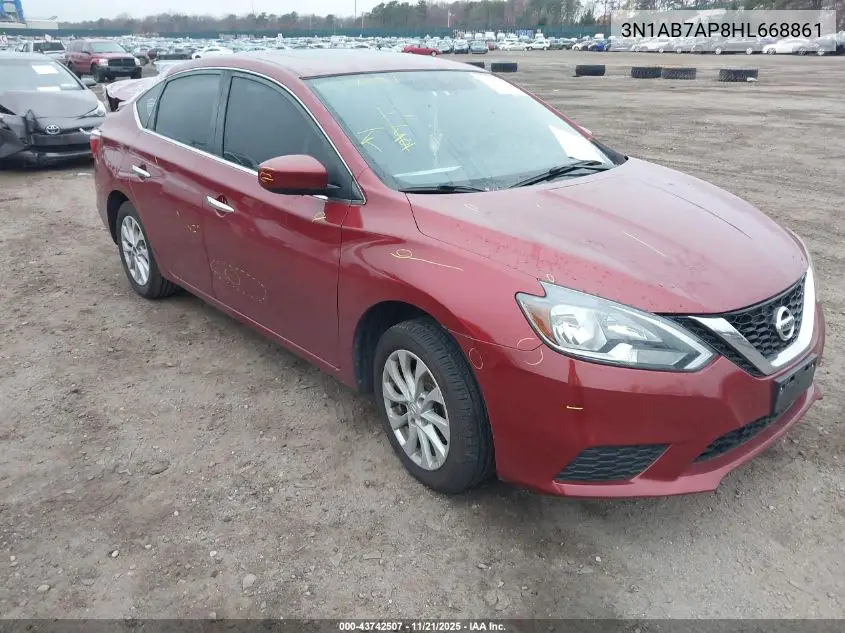 3N1AB7AP8HL668861 2017 Nissan Sentra S/Sl/Sr/Sv