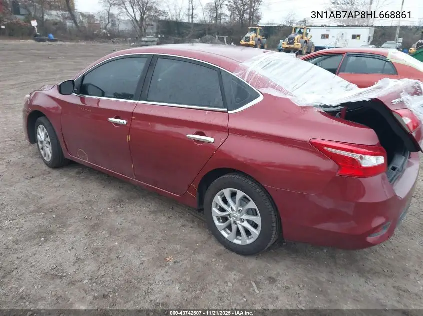 3N1AB7AP8HL668861 2017 Nissan Sentra S/Sl/Sr/Sv