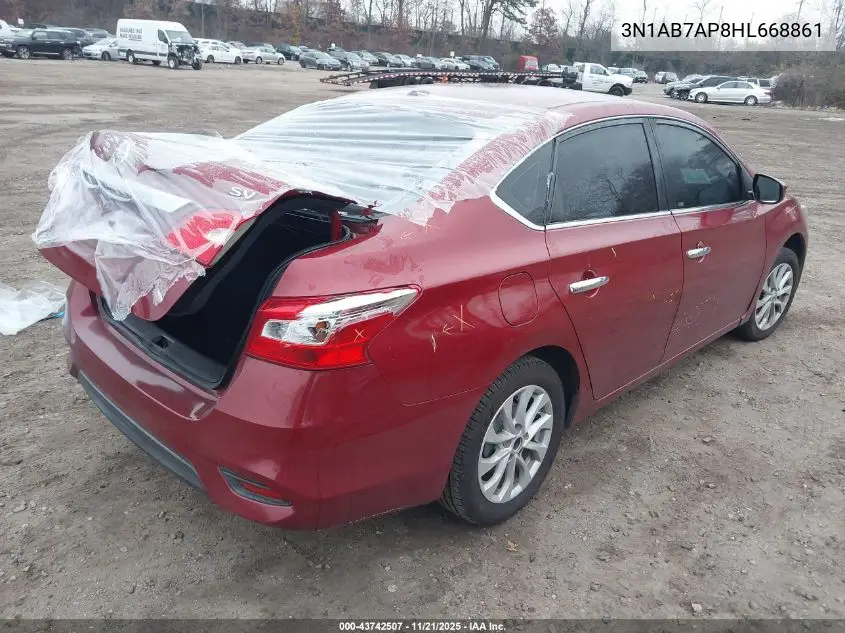 3N1AB7AP8HL668861 2017 Nissan Sentra S/Sl/Sr/Sv