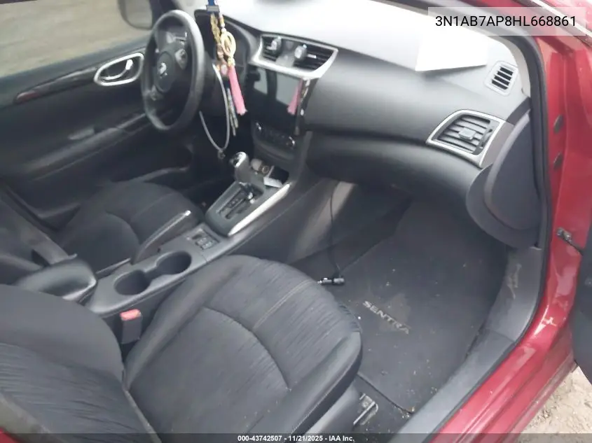 3N1AB7AP8HL668861 2017 Nissan Sentra S/Sl/Sr/Sv