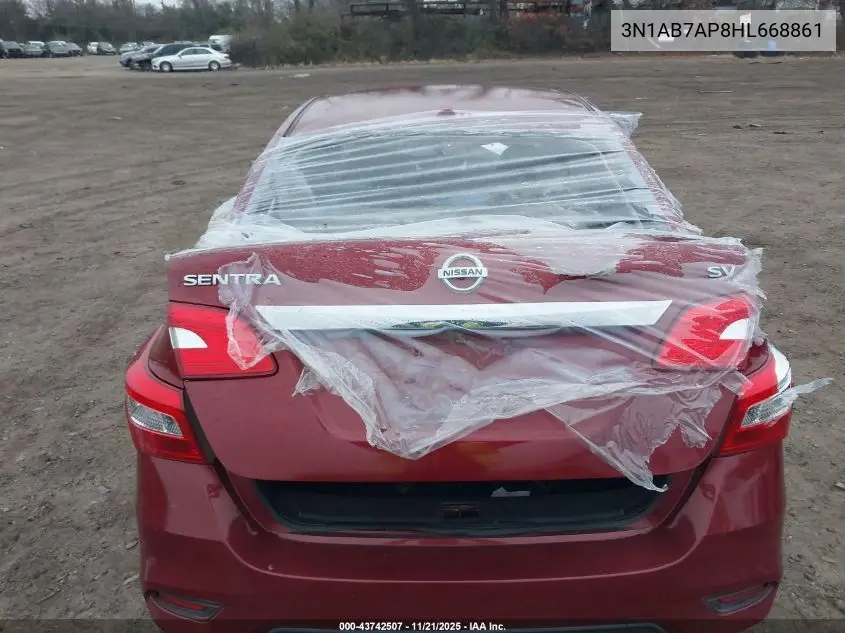 3N1AB7AP8HL668861 2017 Nissan Sentra S/Sl/Sr/Sv