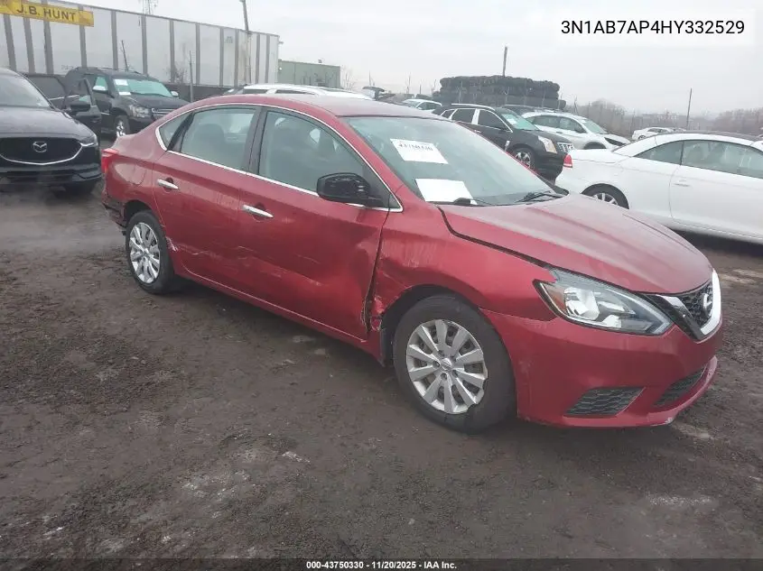 3N1AB7AP4HY332529 2017 Nissan Sentra Sv