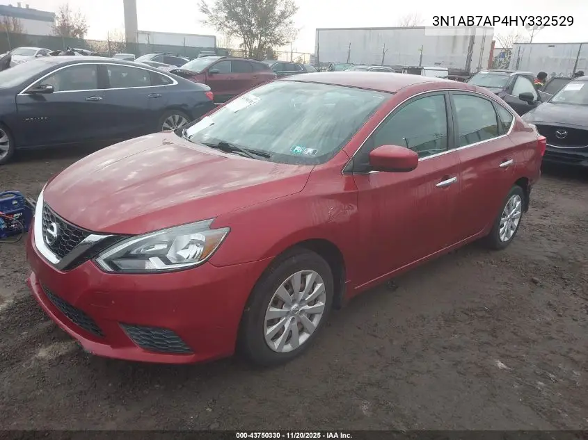3N1AB7AP4HY332529 2017 Nissan Sentra Sv
