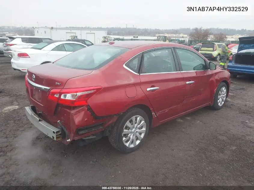 3N1AB7AP4HY332529 2017 Nissan Sentra Sv