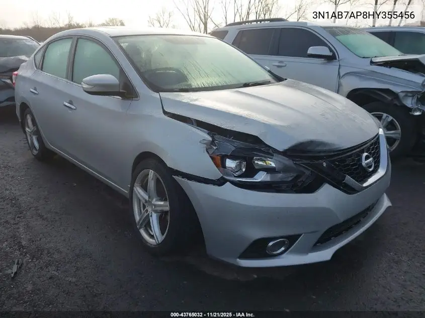 3N1AB7AP8HY355456 2017 Nissan Sentra Sl