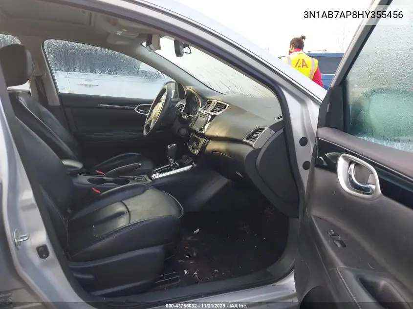 3N1AB7AP8HY355456 2017 Nissan Sentra Sl