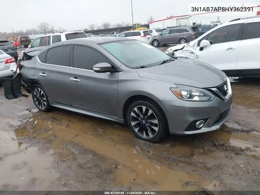 3N1AB7AP8HY362391 2017 Nissan Sentra Sr