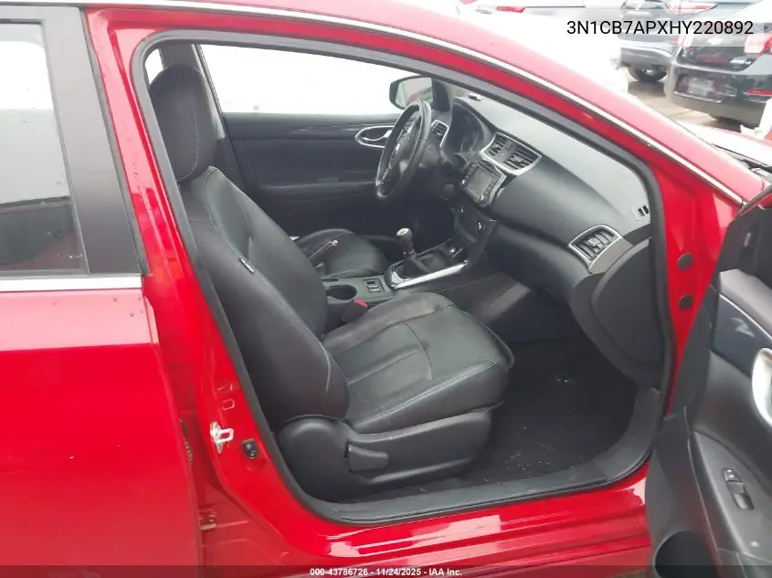 3N1CB7APXHY220892 2017 Nissan Sentra Sr Turbo