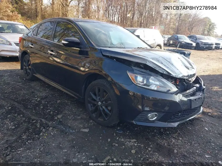 3N1CB7AP8HY278984 2017 Nissan Sentra Sr Turbo