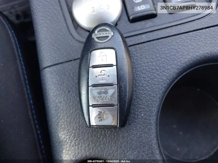 3N1CB7AP8HY278984 2017 Nissan Sentra Sr Turbo