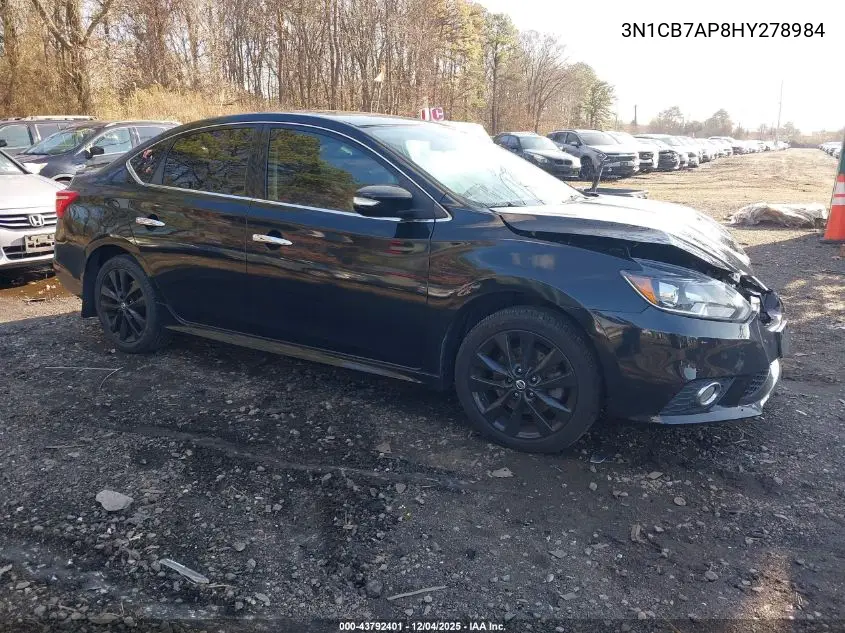 3N1CB7AP8HY278984 2017 Nissan Sentra Sr Turbo