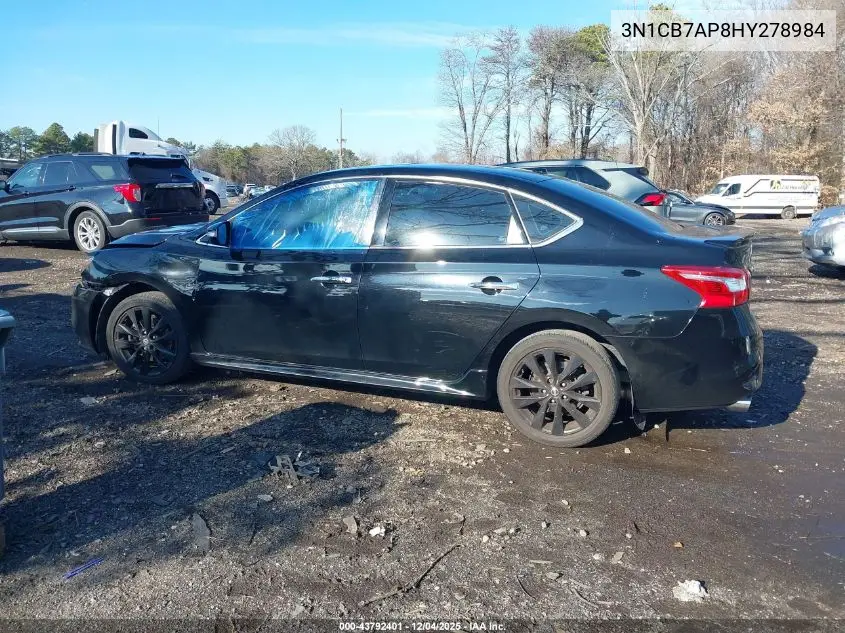 3N1CB7AP8HY278984 2017 Nissan Sentra Sr Turbo