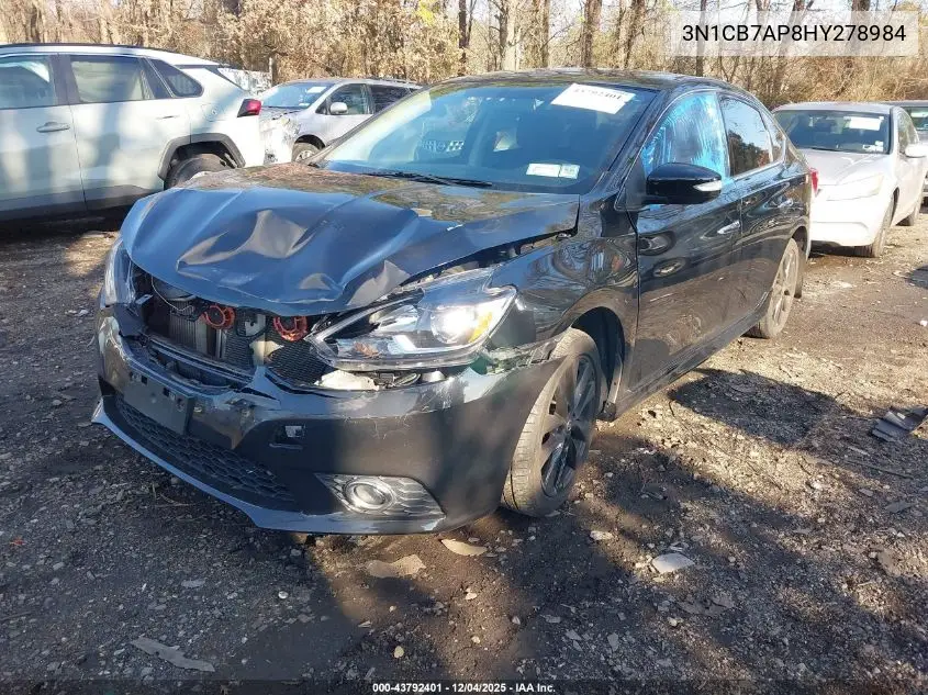 3N1CB7AP8HY278984 2017 Nissan Sentra Sr Turbo