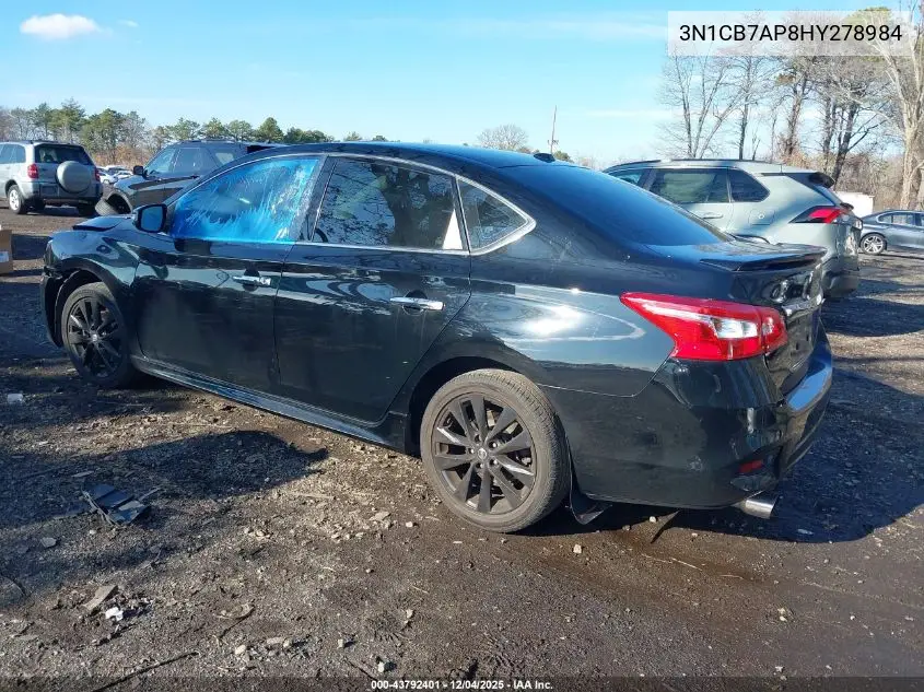 3N1CB7AP8HY278984 2017 Nissan Sentra Sr Turbo