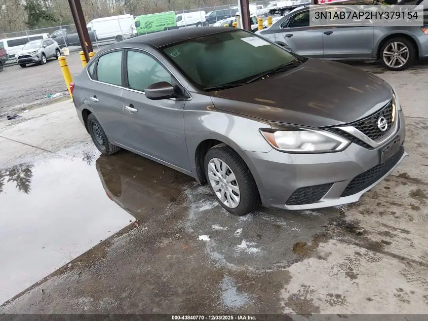 3N1AB7AP2HY379154 2017 Nissan Sentra S