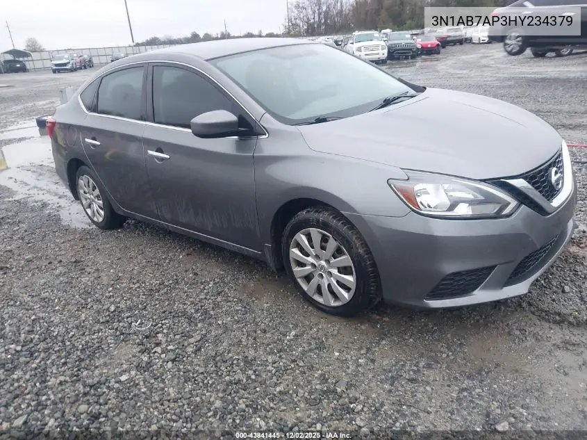 3N1AB7AP3HY234379 2017 Nissan Sentra S