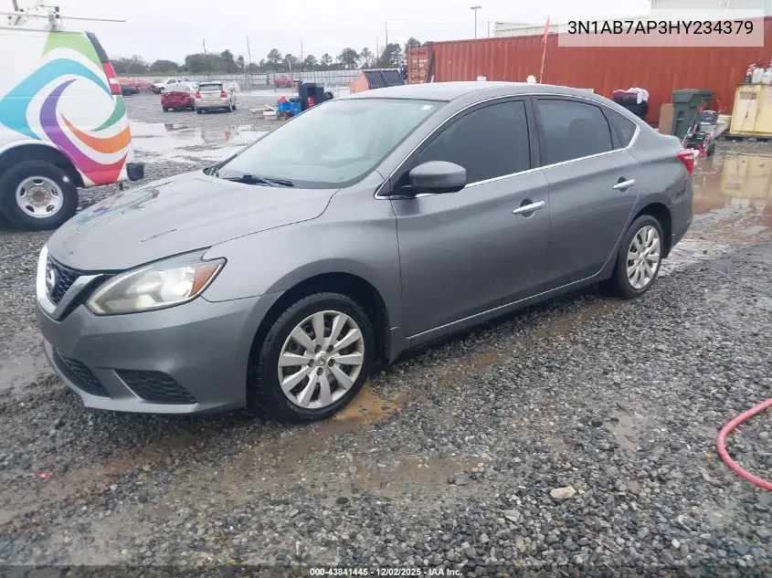 3N1AB7AP3HY234379 2017 Nissan Sentra S