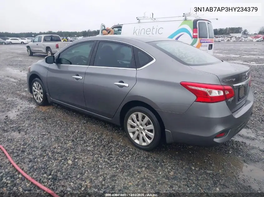 3N1AB7AP3HY234379 2017 Nissan Sentra S