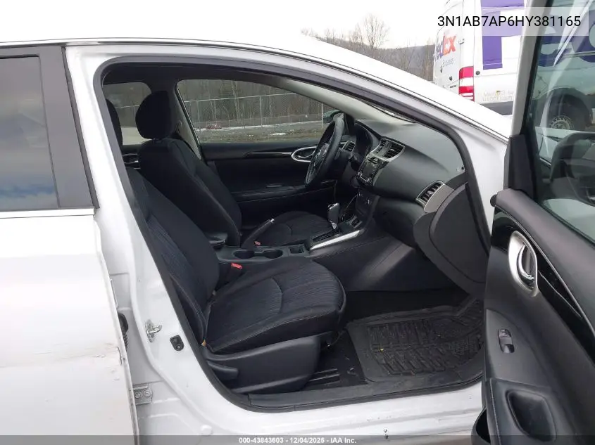 3N1AB7AP6HY381165 2017 Nissan Sentra Sv