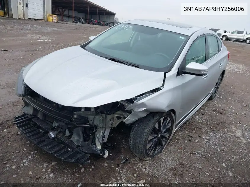 3N1AB7AP8HY256006 2017 Nissan Sentra Sr