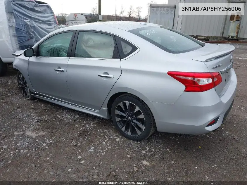 3N1AB7AP8HY256006 2017 Nissan Sentra Sr