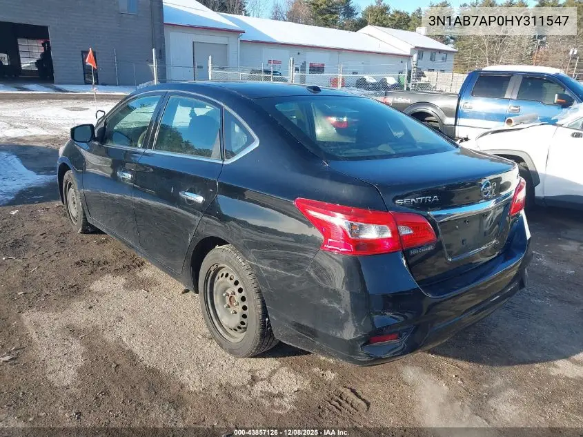 3N1AB7AP0HY311547 2017 Nissan Sentra Sv