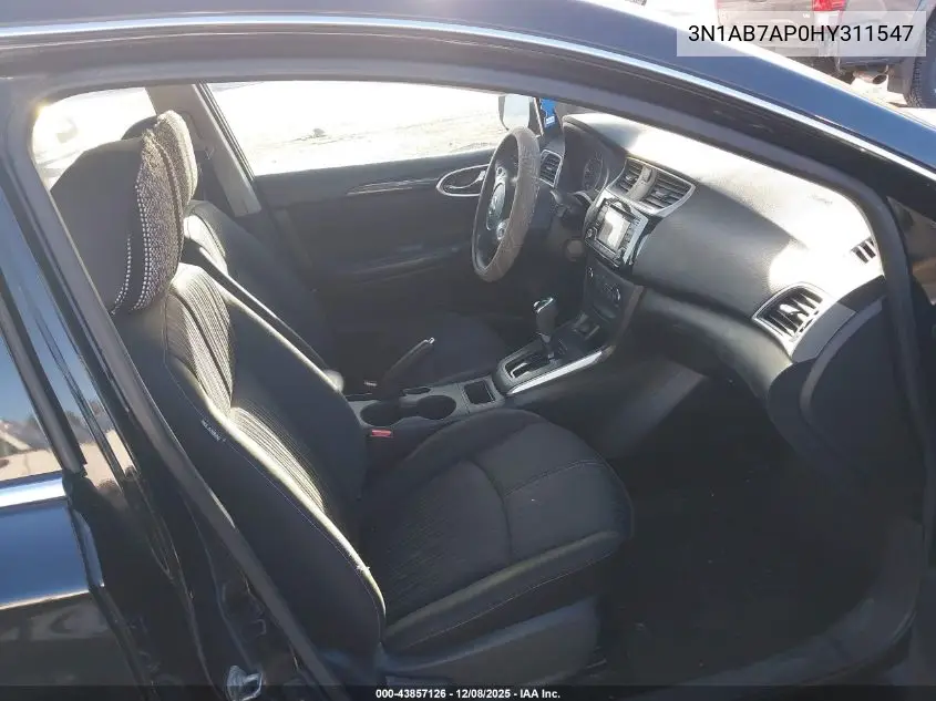 3N1AB7AP0HY311547 2017 Nissan Sentra Sv