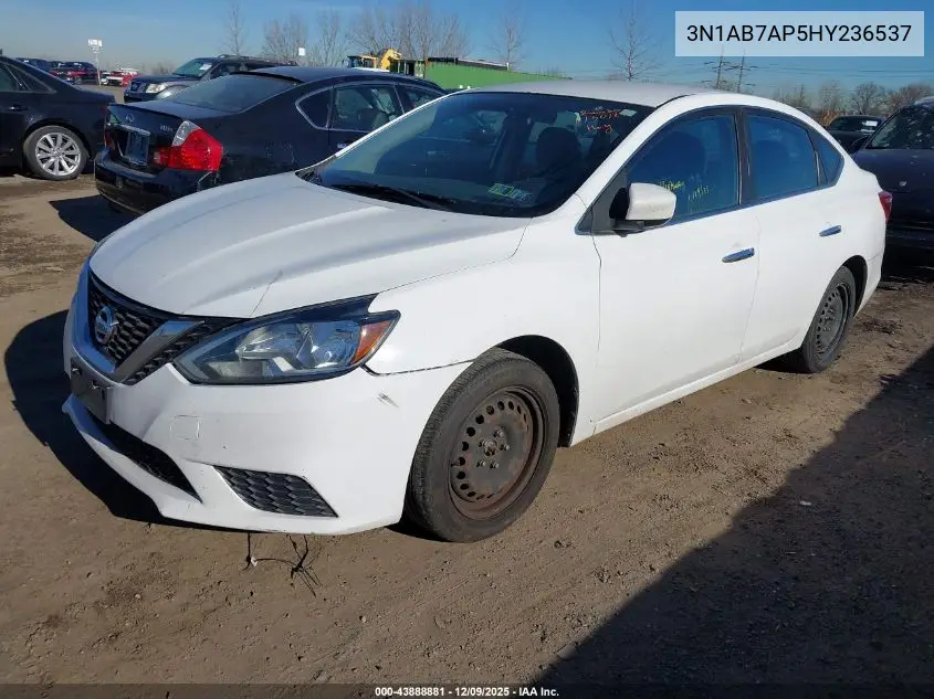 3N1AB7AP5HY236537 2017 Nissan Sentra S