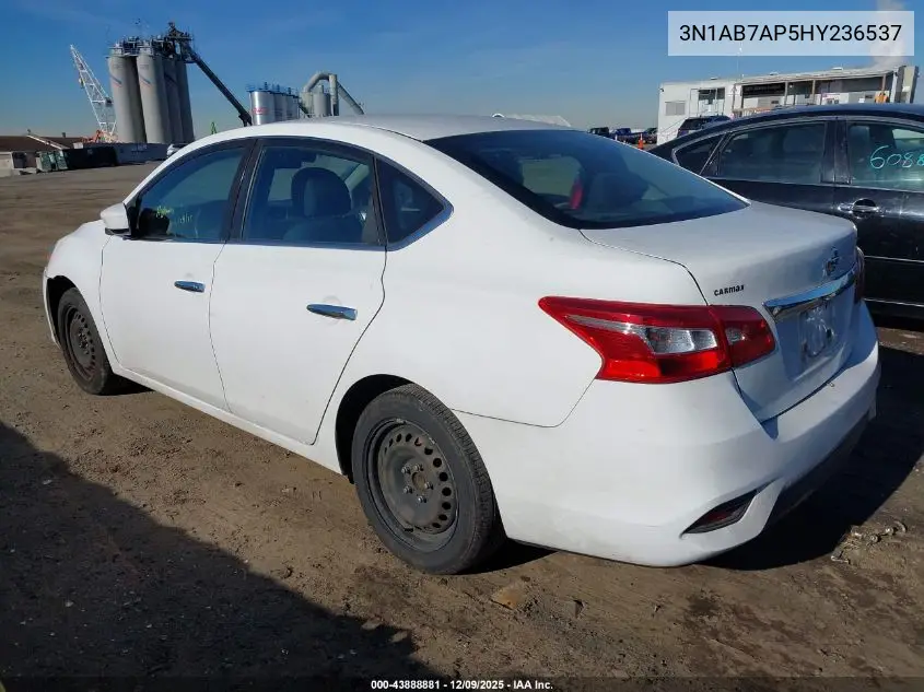 3N1AB7AP5HY236537 2017 Nissan Sentra S
