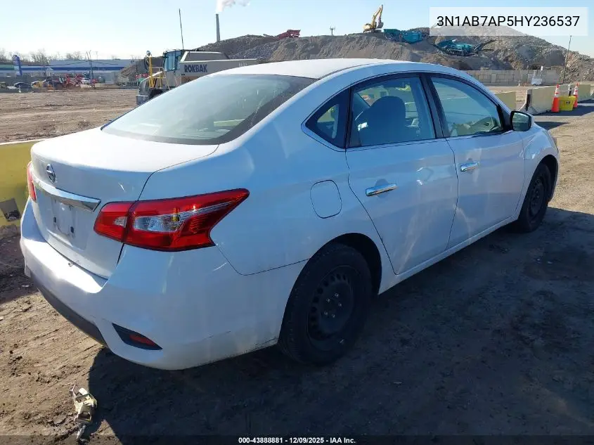 3N1AB7AP5HY236537 2017 Nissan Sentra S