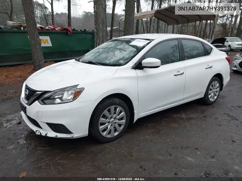 3N1AB7AP7HY391378 2017 Nissan Sentra S