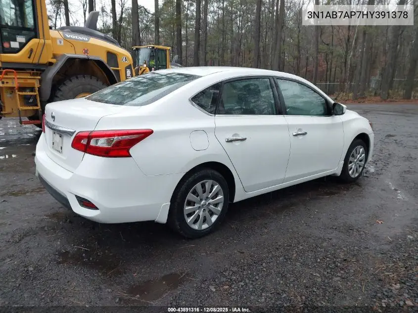 3N1AB7AP7HY391378 2017 Nissan Sentra S