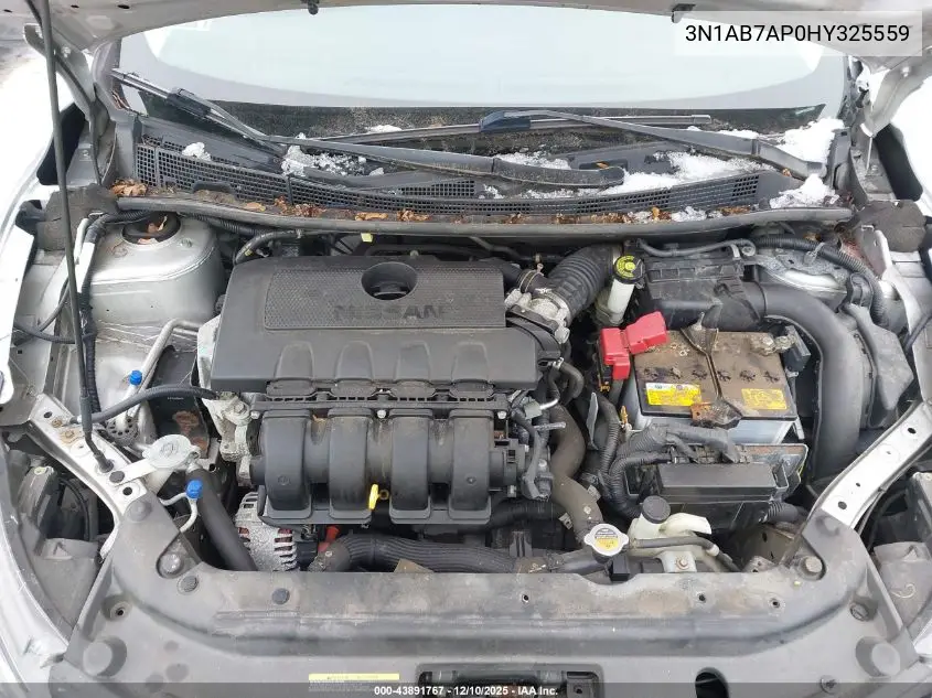 3N1AB7AP0HY325559 2017 Nissan Sentra Sv
