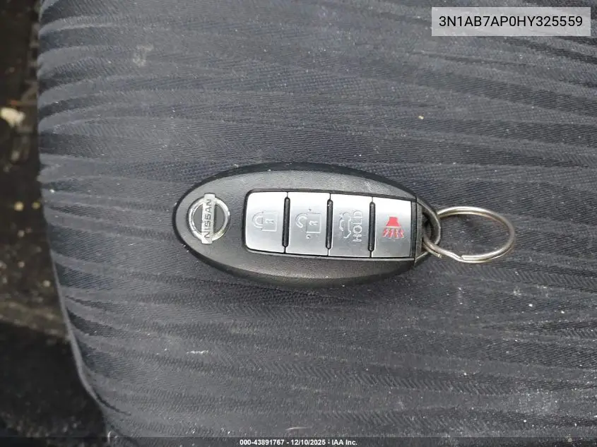 3N1AB7AP0HY325559 2017 Nissan Sentra Sv