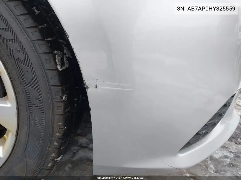 3N1AB7AP0HY325559 2017 Nissan Sentra Sv