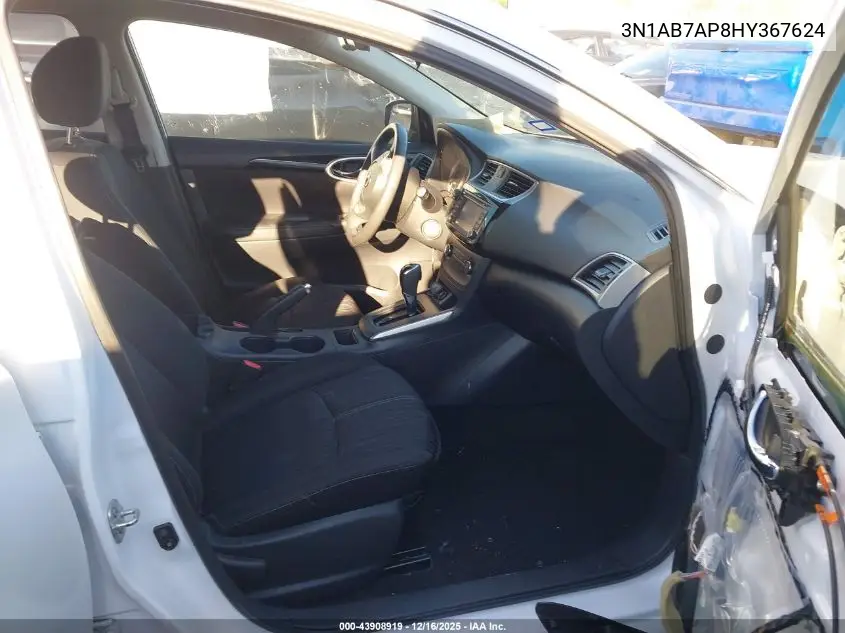 3N1AB7AP8HY367624 2017 Nissan Sentra Sv