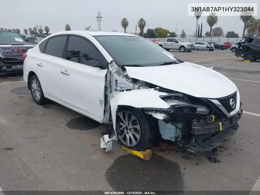 3N1AB7AP1HY323044 2017 Nissan Sentra Sv