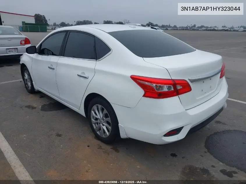 3N1AB7AP1HY323044 2017 Nissan Sentra Sv