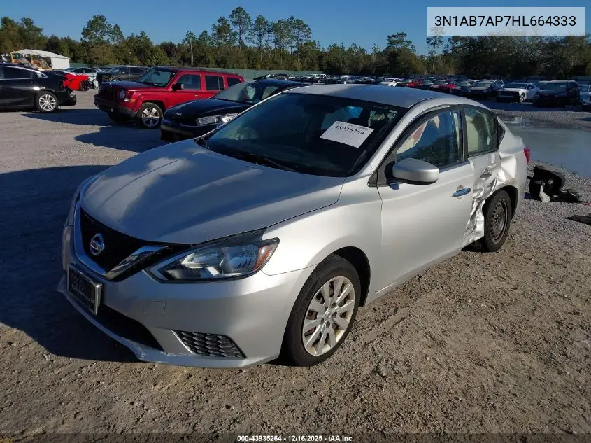 3N1AB7AP7HL664333 2017 Nissan Sentra Sv