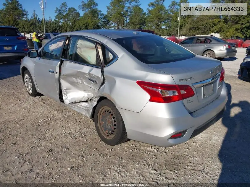 3N1AB7AP7HL664333 2017 Nissan Sentra Sv