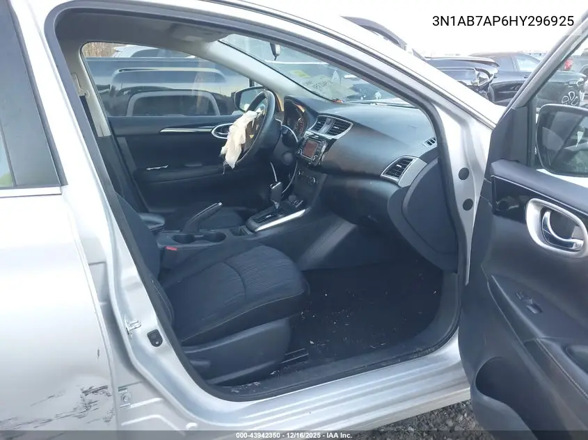 3N1AB7AP6HY296925 2017 Nissan Sentra Sv